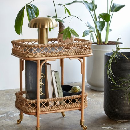 Rattan Empire tarjoiluvaunu, LIRI trolley, natural