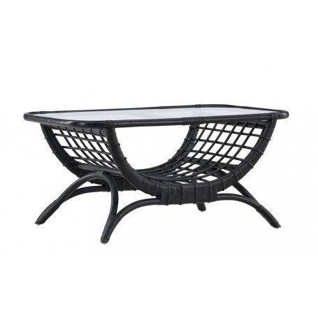 Rottinkinen musta Moana sohvapöytä - Soffbord