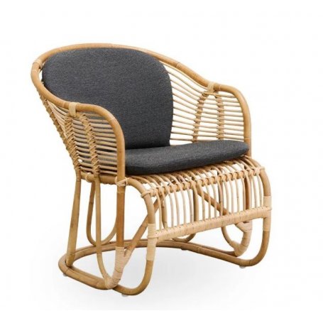 Rottinkinen lepotuoli Swing, matala