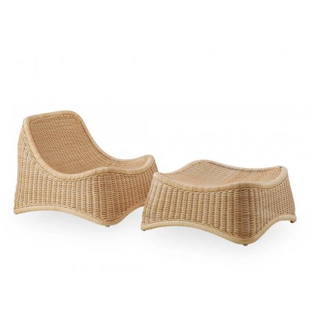 Rottinkinen lepotuoli ja rahi Chill, By Nanna Ditzel