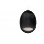Hanging Black Egg Chair Exterior - Artfibre muna riipputuoli, säänkestävä